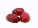 Synthetic Ruby Light German Cut 18x13mm Oval Cabochon 