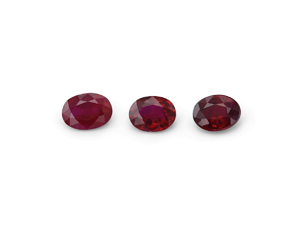 Ruby 4x3mm Oval Bright Red