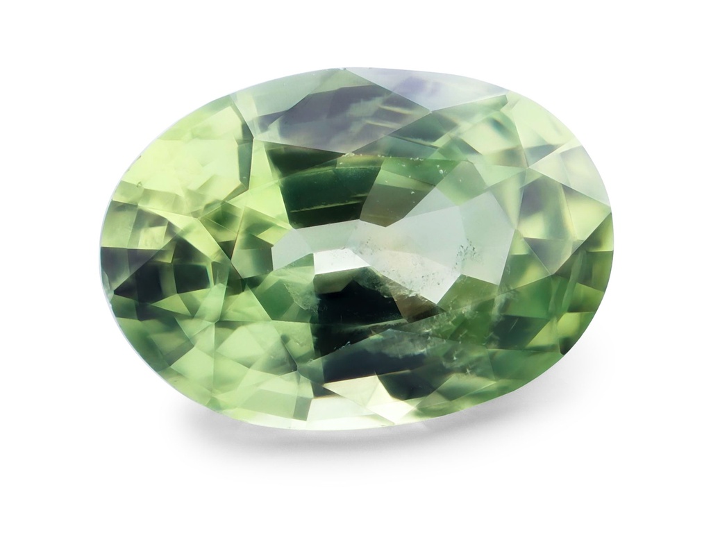 Montana Sapphire 6.4x4.5mm Oval Light Green