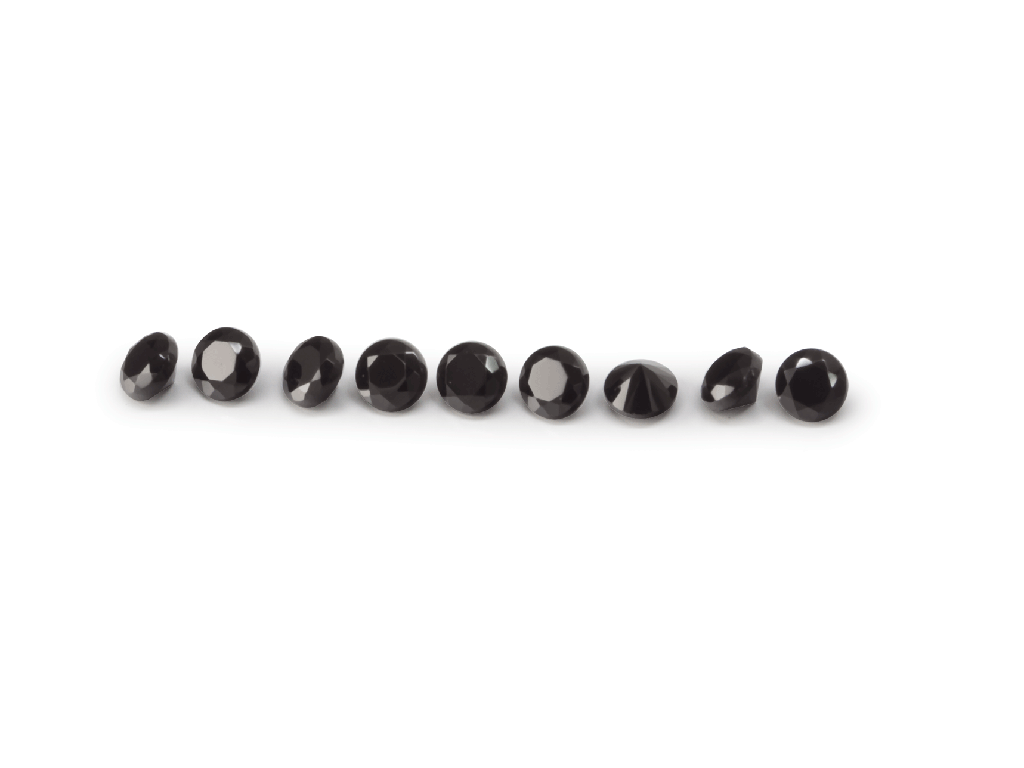 Black Spinel Signity FQ 1.00mm Round