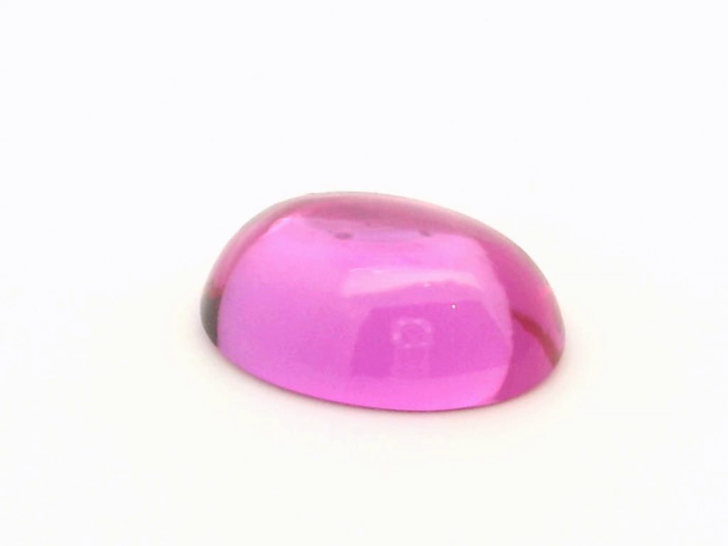 Synthetic Sapphire 16x12mm Oval Cabochon German Cut Pink