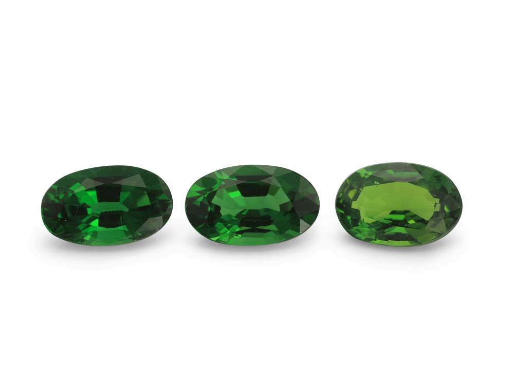 Chrome Tourmaline 5x3mm Oval 1st Grade