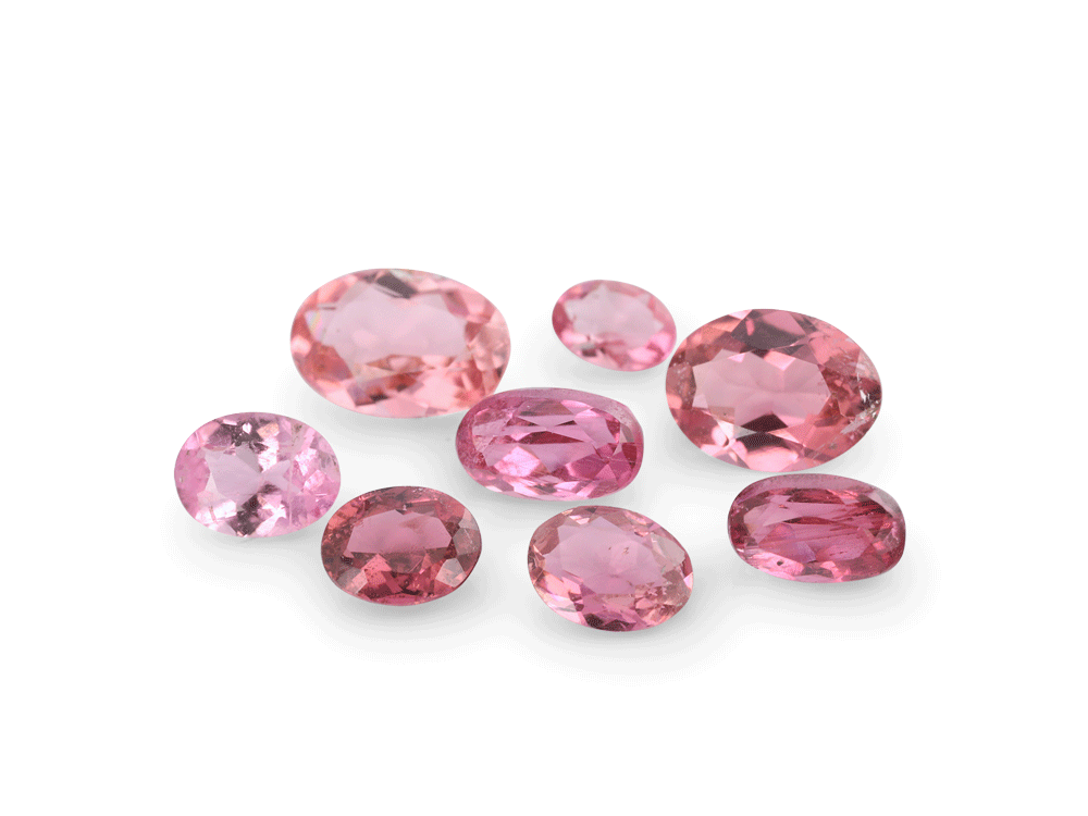 Pink Tourmaline  Assort Small Oval 