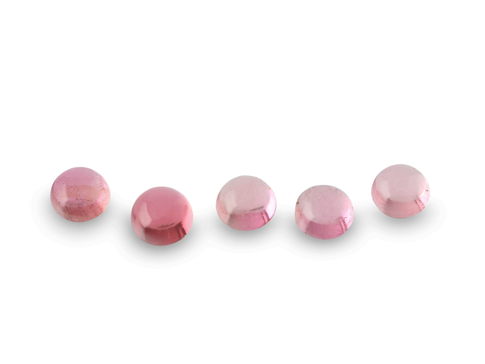 Pink Tourmaline 3.00mm Round Cabochon