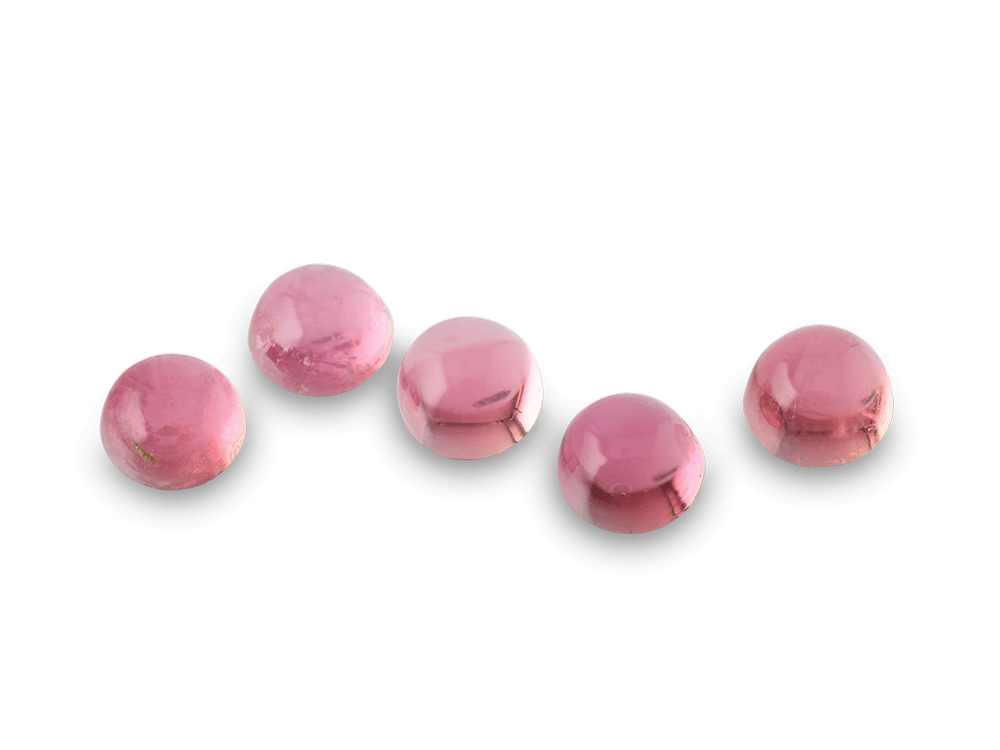 Pink Tourmaline 3.50mm Round Cabochon