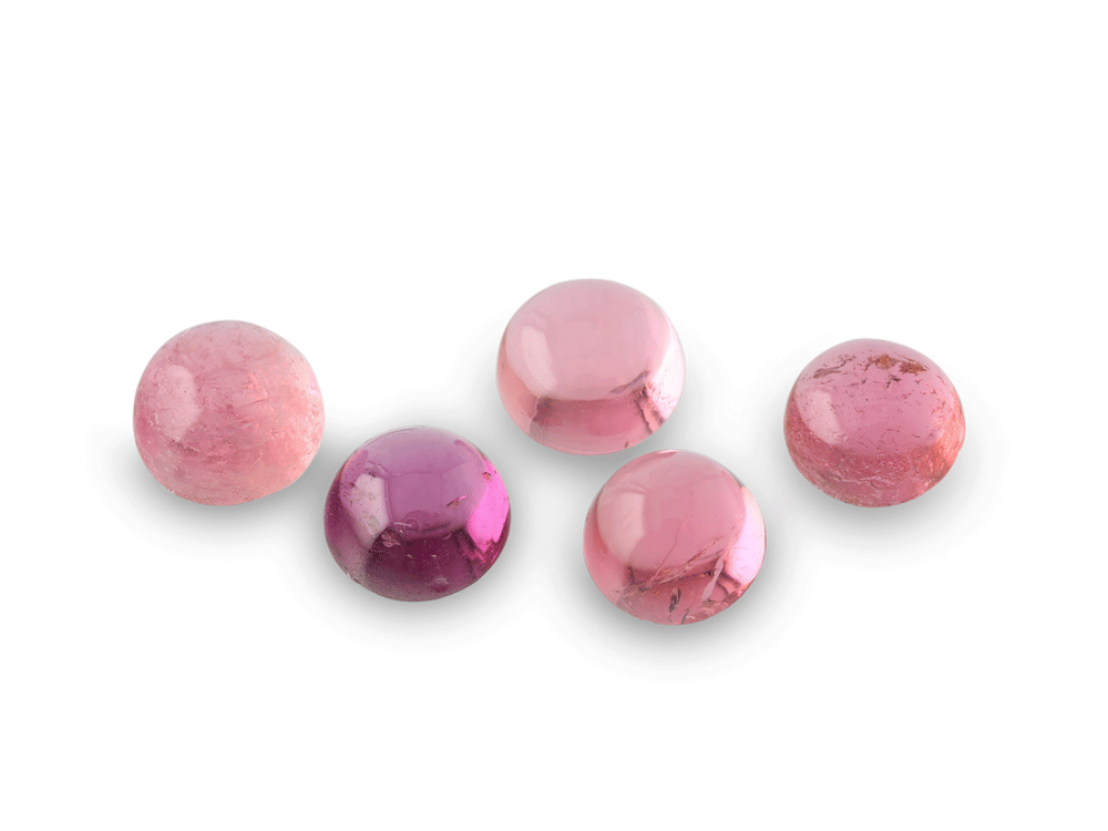 Pink Tourmaline 4.00mm Round Cabochon