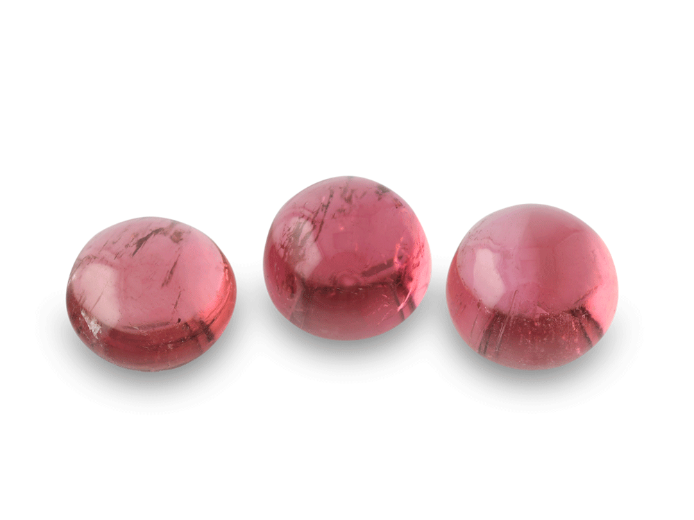 Pink Tourmaline 6.00mm Round Cabochon