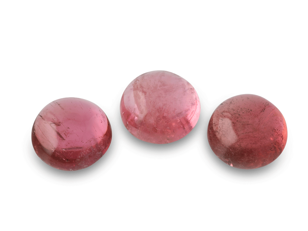 Pink Tourmaline 6.50mm Round Cabochon