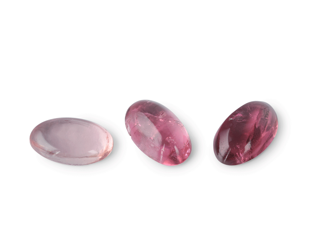 Pink Tourmaline 5x3mm Oval Cabochon 2nd Grade 