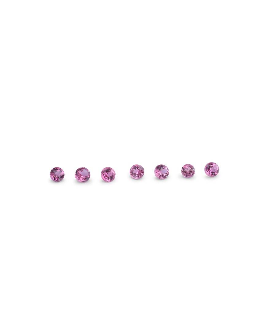 Pink Tourmaline 1.25mm Round 