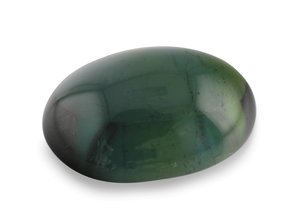 Green Tourmaline 15x10.9mm Oval Cabochon