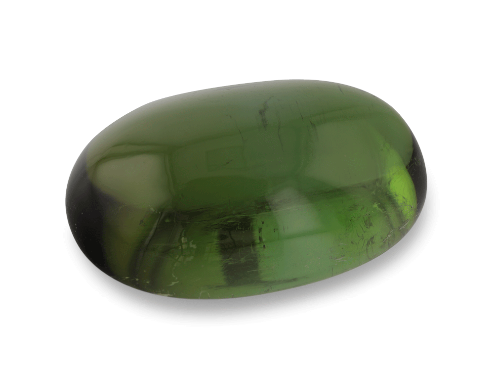 Green Tourmaline 15x9.4mm Oval Cabochon 