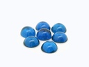 Synthetic Spinel 7.00mm Round Cabochon German Cut Blue