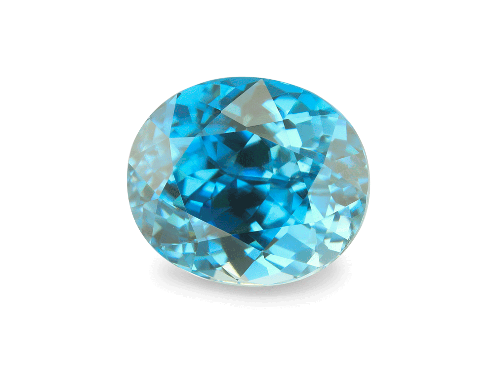 Zircon 9.5x8mm Oval Blue