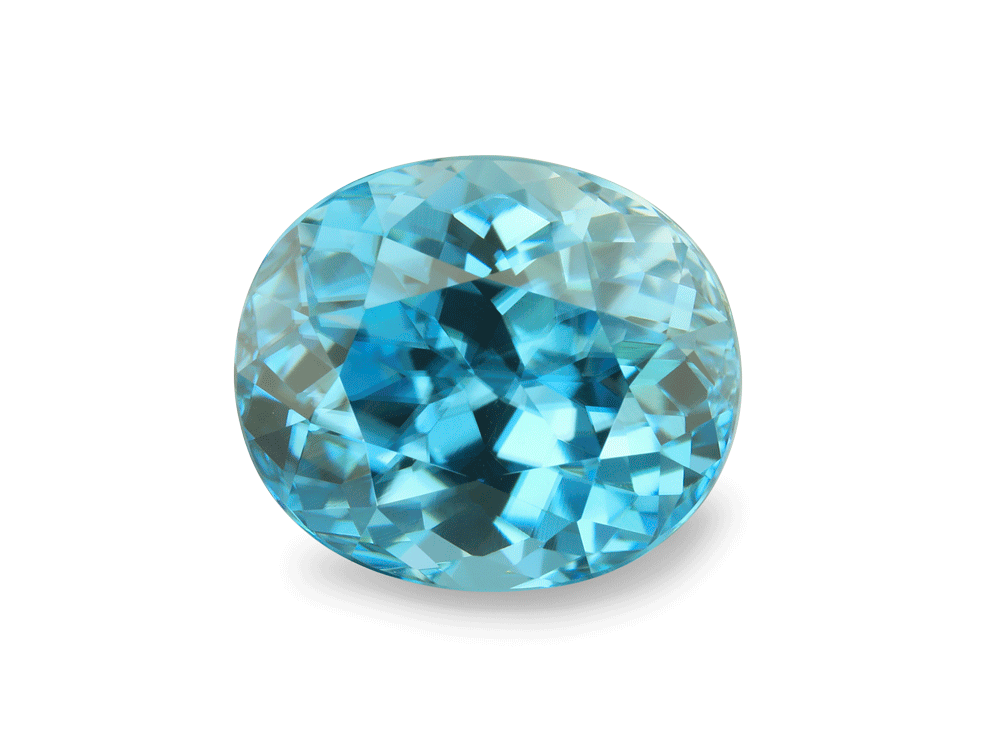 Zircon 9.6x8.2mm Oval Blue