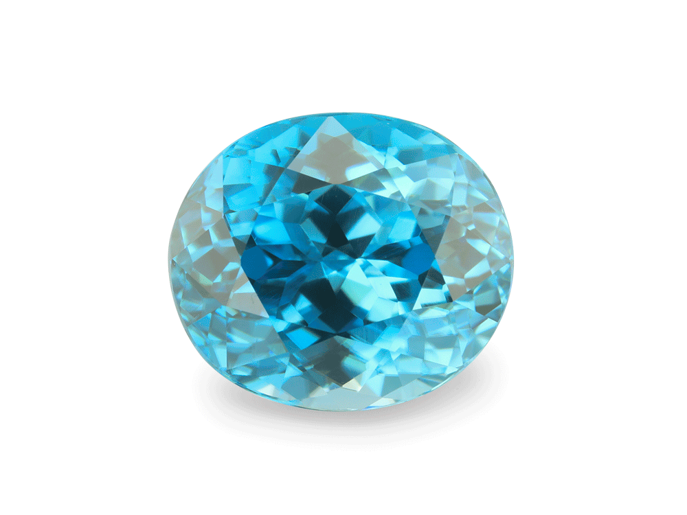 Zircon 9.6x8.3mm Oval Blue