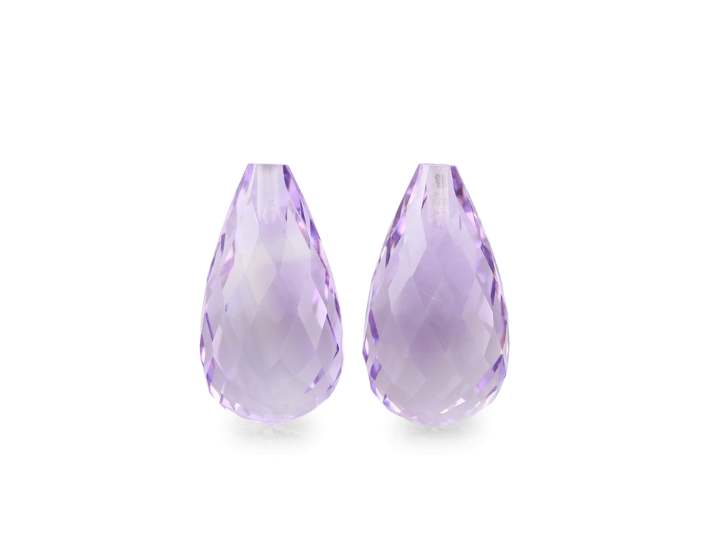 Amethyst Light 15x8mm Briolette