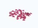 Synthetic Ruby Light 3.00mm Triangle Pink Red Shallow