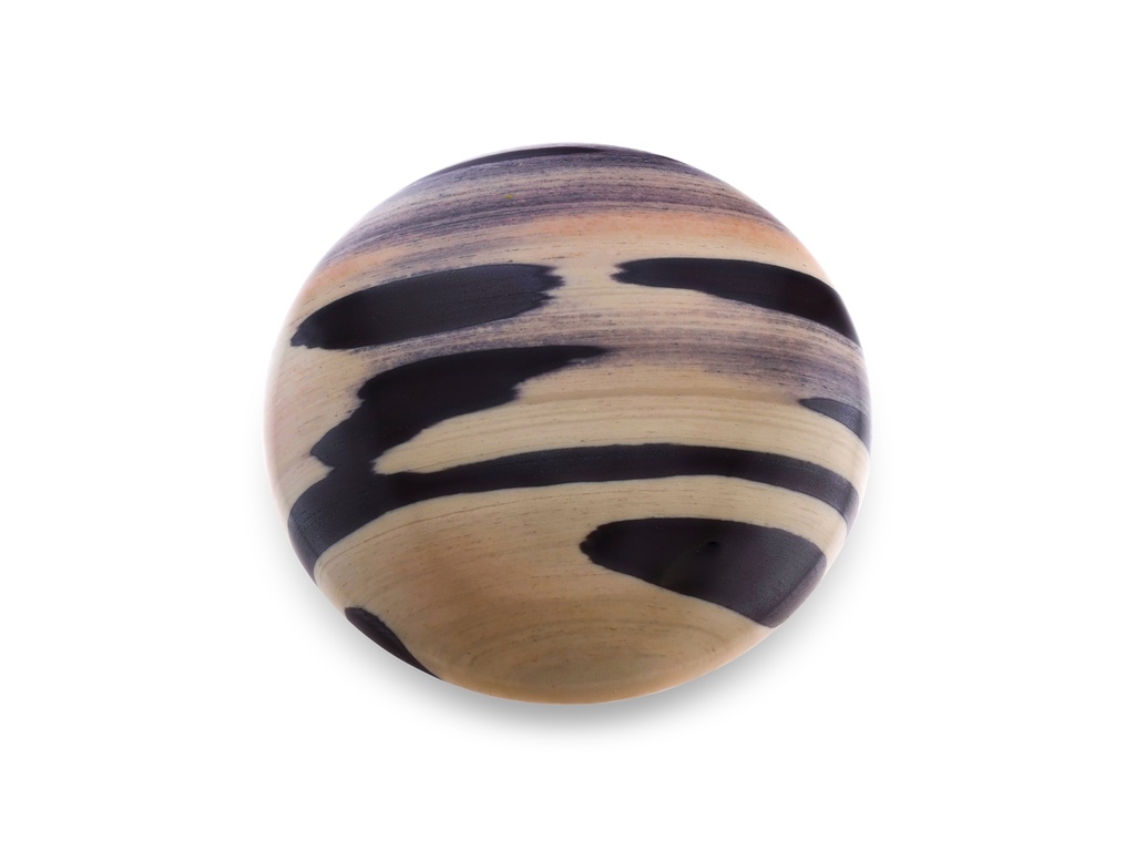 Zebra Stone 30mm Round Cabochon