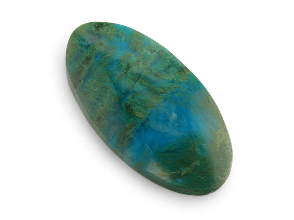 Chrysocolla 44x22mm Oval Cabochon 