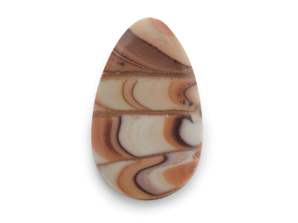 Dolomite 40x24mm Flat Pear Cabochon