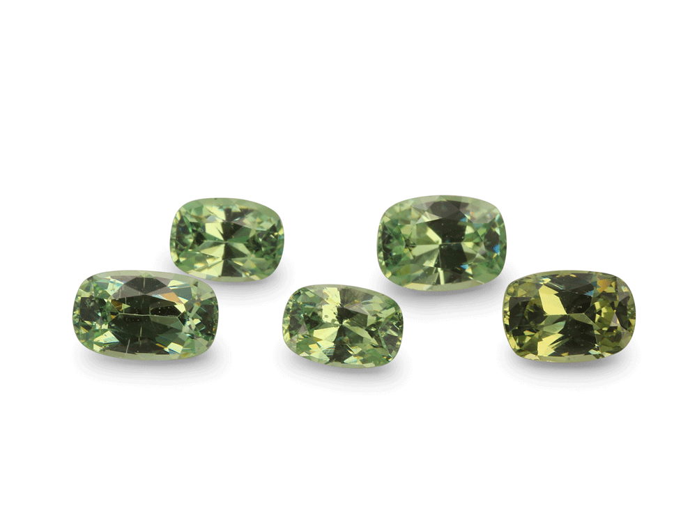 Demantoid Garnet 3x2-4x3mm Cushion 