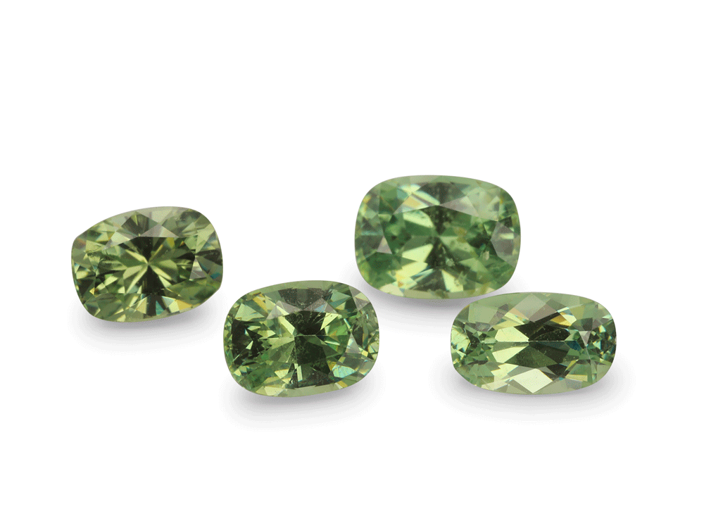 Demantoid Garnet 4.5-5x3-4mm Cushion