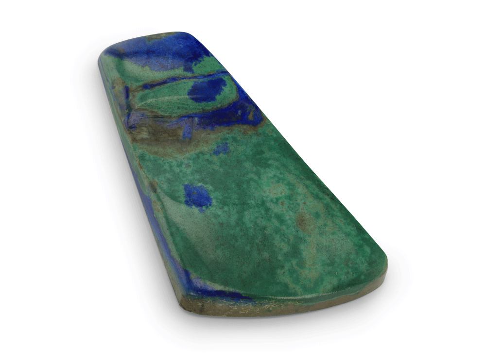 Azurite Malachite 25x15mm Trapezoid Free Form 