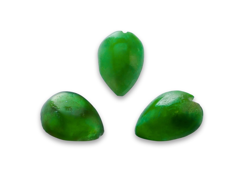 Jadeite 3x2mm +/- Pear Shape Cabochon