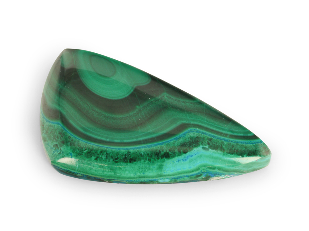 Ray Chrysocolla 27x15mm Triangle Free Form