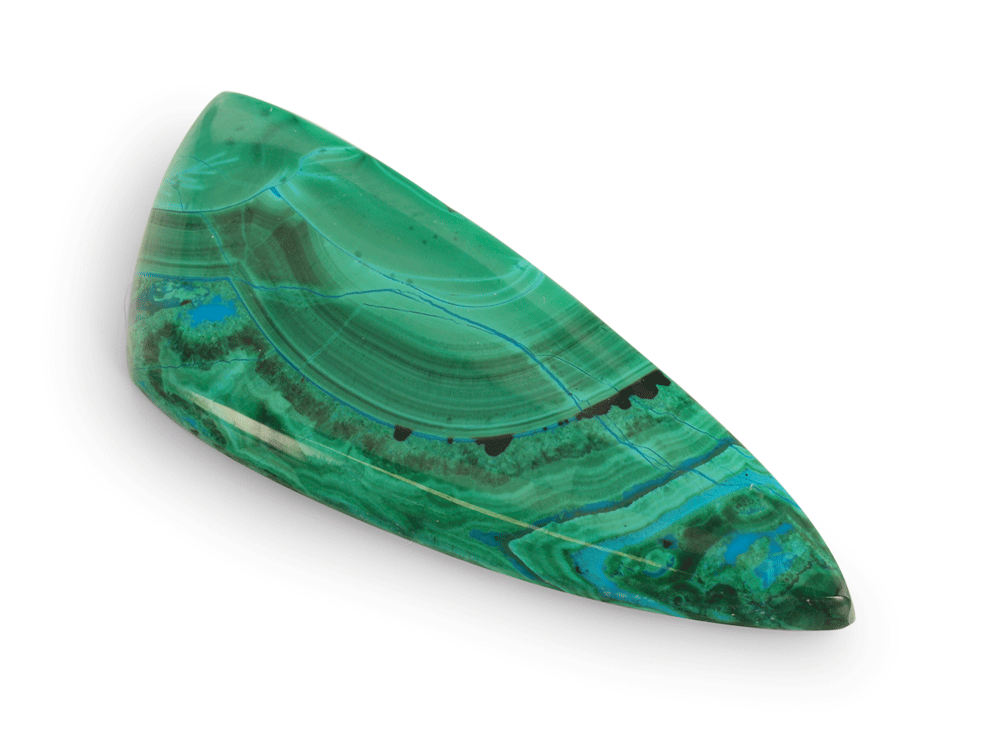 Ray Chrysocolla 42x17.50 Triangle Free Form