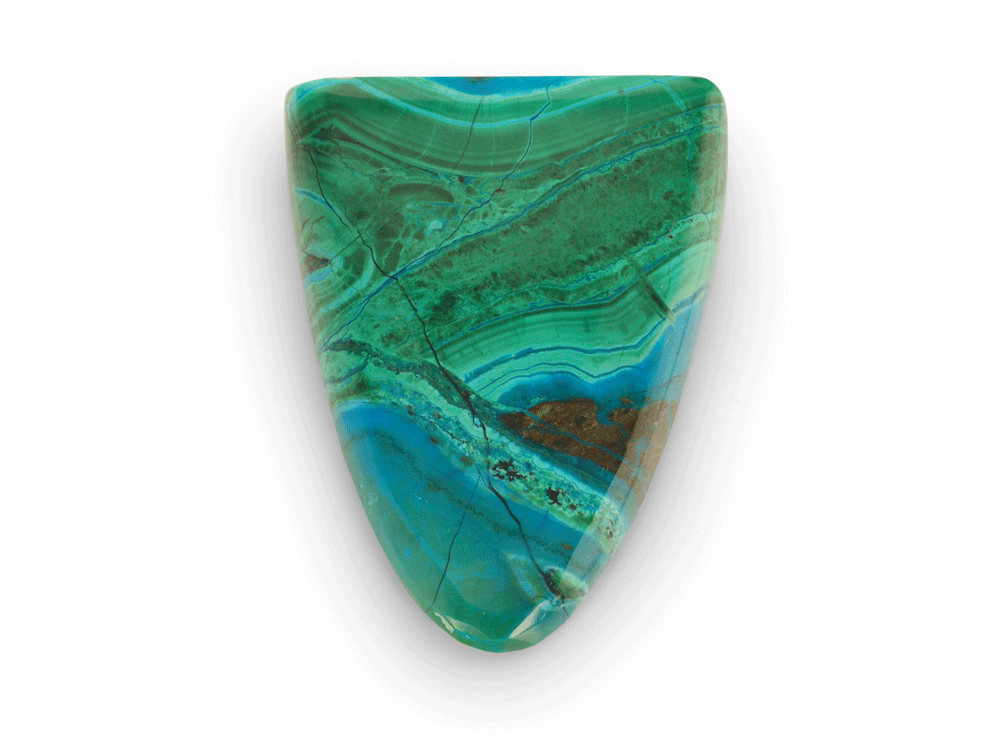 Ray Chrysocolla 32x23.5mm D-Shape 