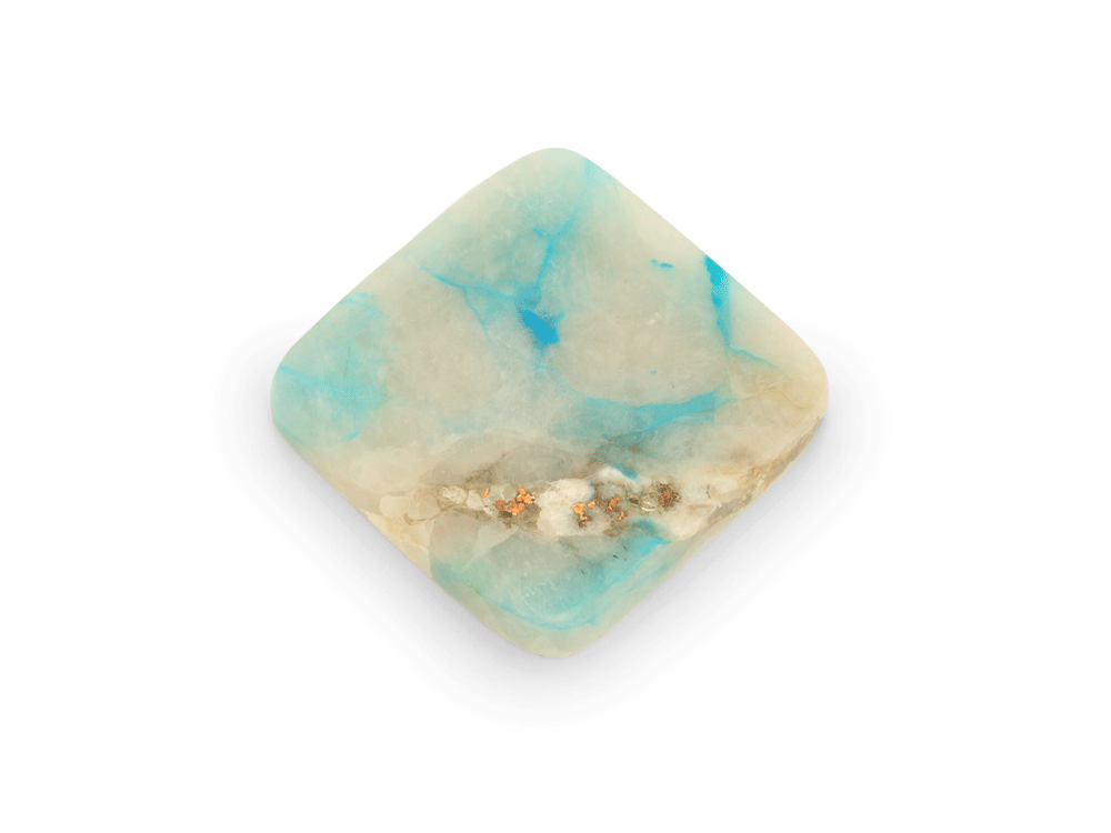 Chrysocolla Copper Quartz 20mm Square