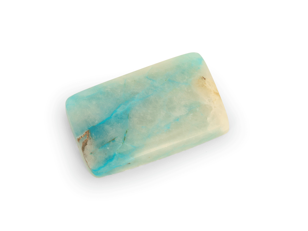 Chrysocolla Copper Quartz 25x15mm Rectangle