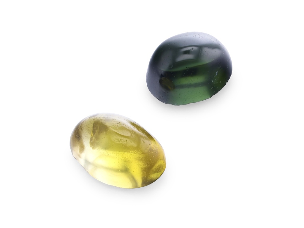 Green Tourmaline 3x2mm Oval Cabochon 