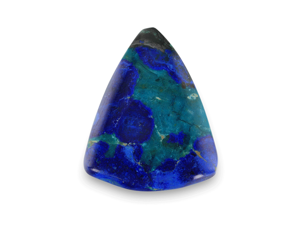 Bisbee Azurite & Malachite 26.5x21mm Fan 