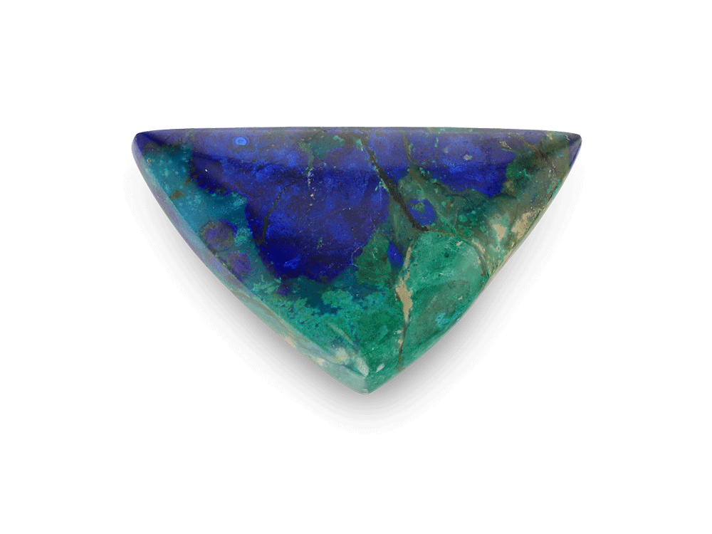 Bisbee Azurite & Malachite 33.5x20mm Triangle 