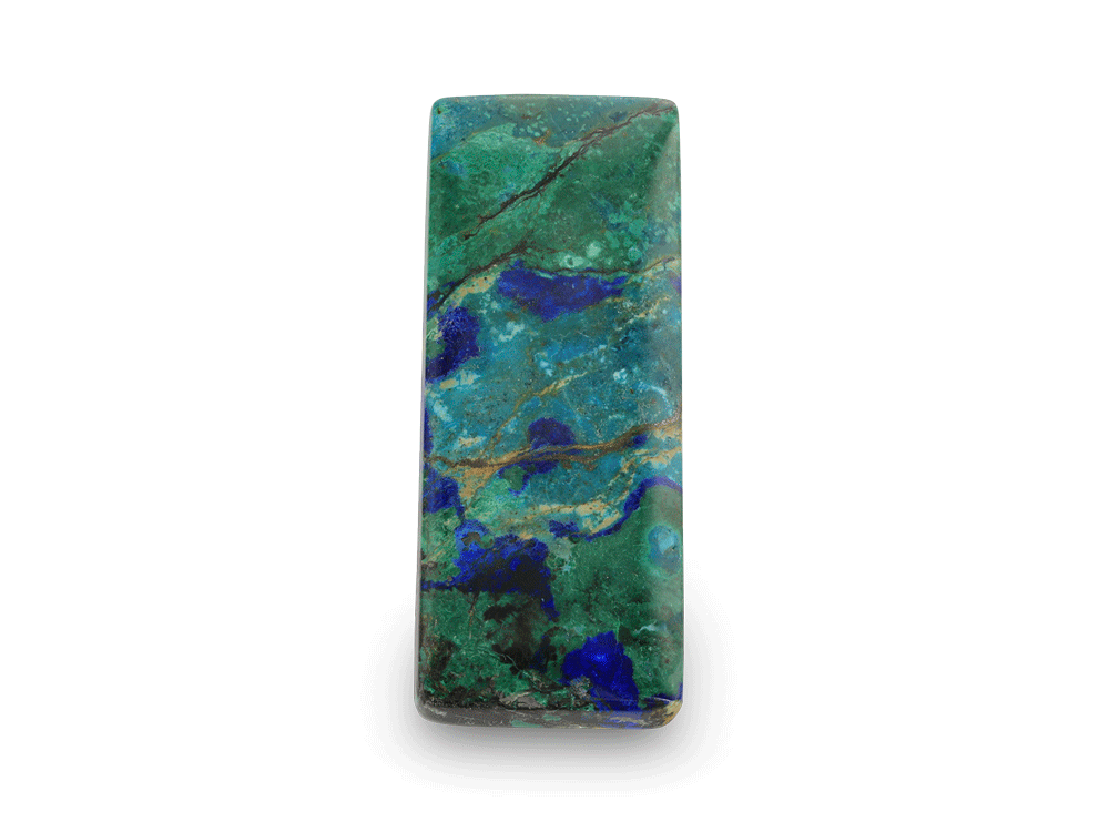 Bisbee Azurite & Malachite 50x20mm Rectangle 