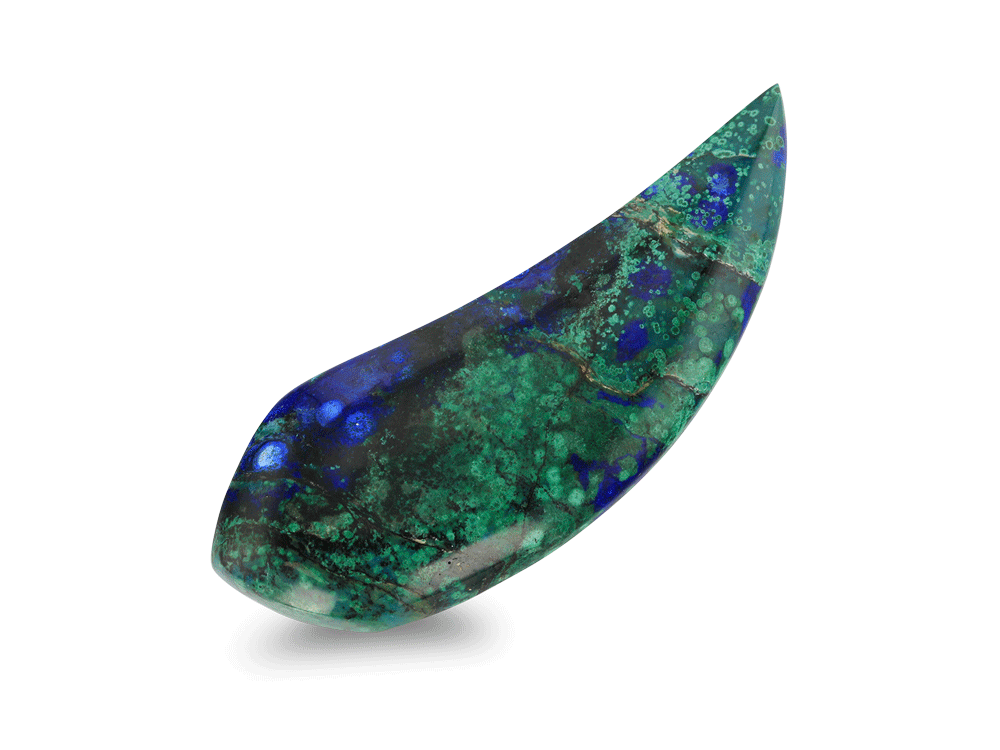 Bisbee Azurite & Malachite 67x24mm Free Form