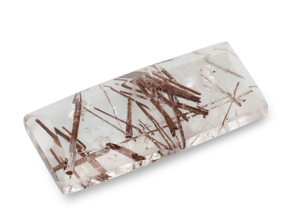 Quartz w Epidote 38x15.9mm Rectangle 