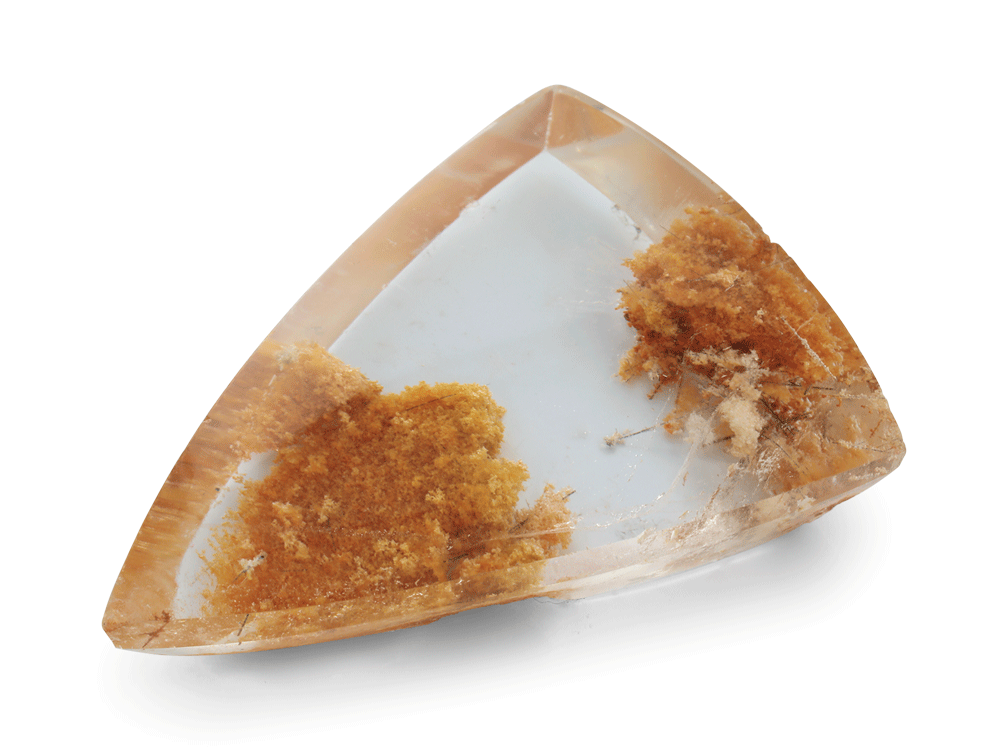 Garden Quartz 36x25mm Triangle