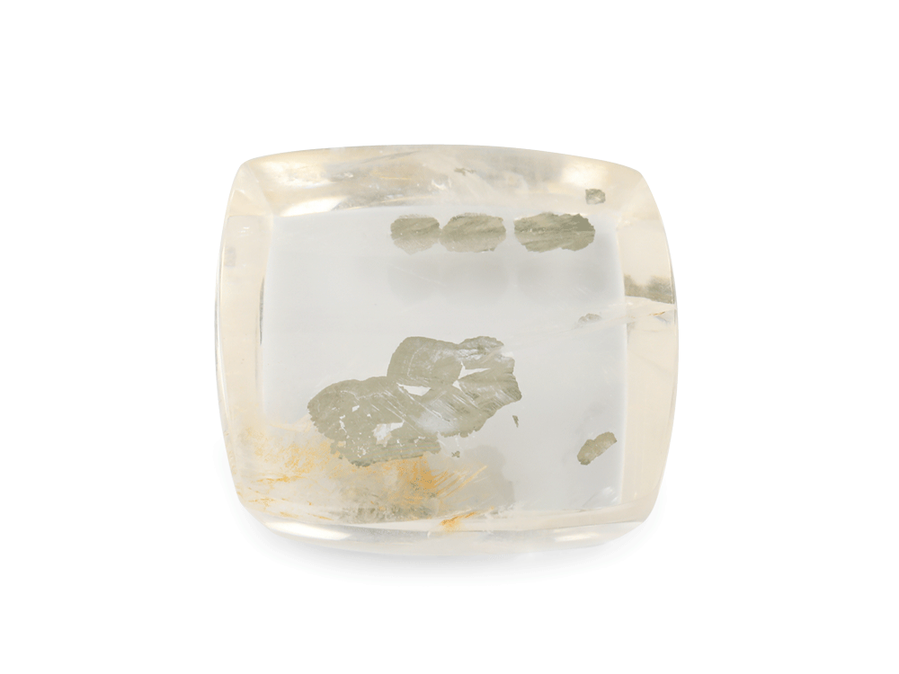 Quartz w Pyrite 19mm Square Cushion 