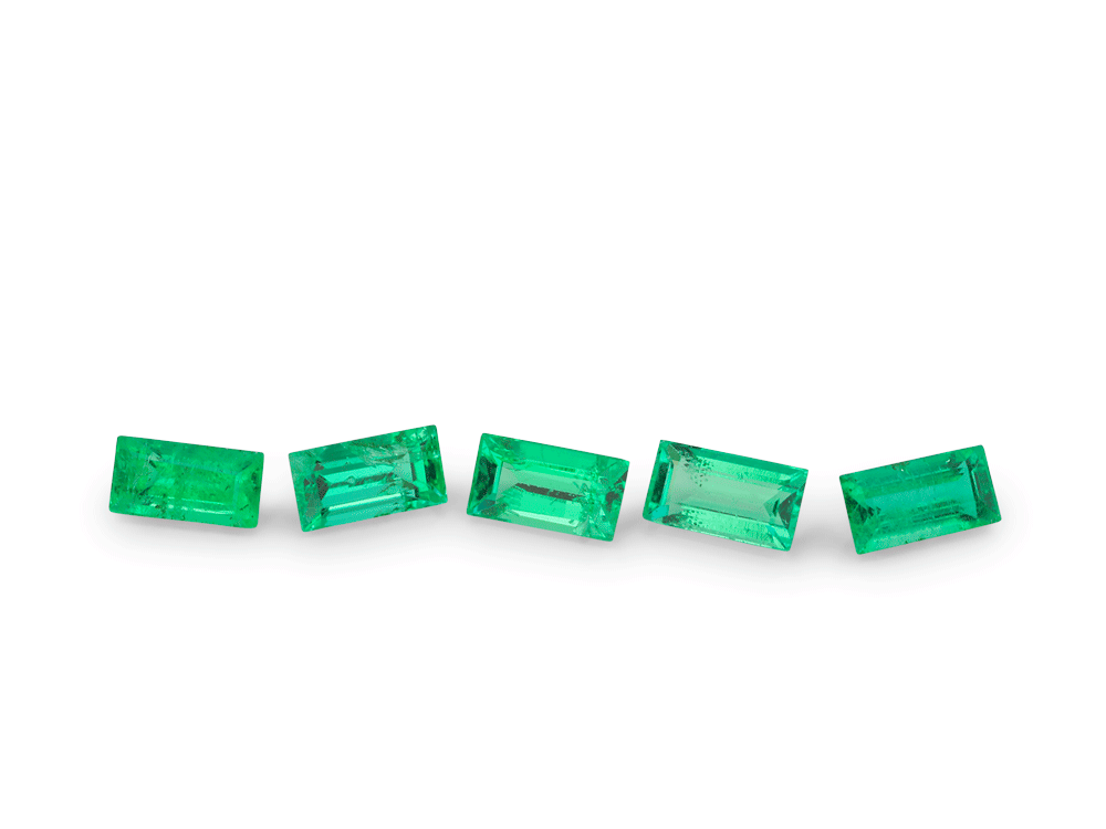 Emerald Zambian 3x1.5mm Baguette