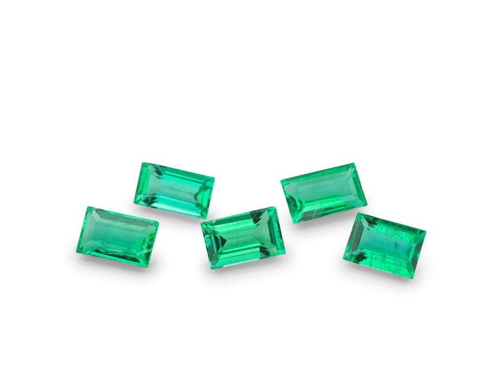 Emerald Zambian 3.5x2mm Baguette