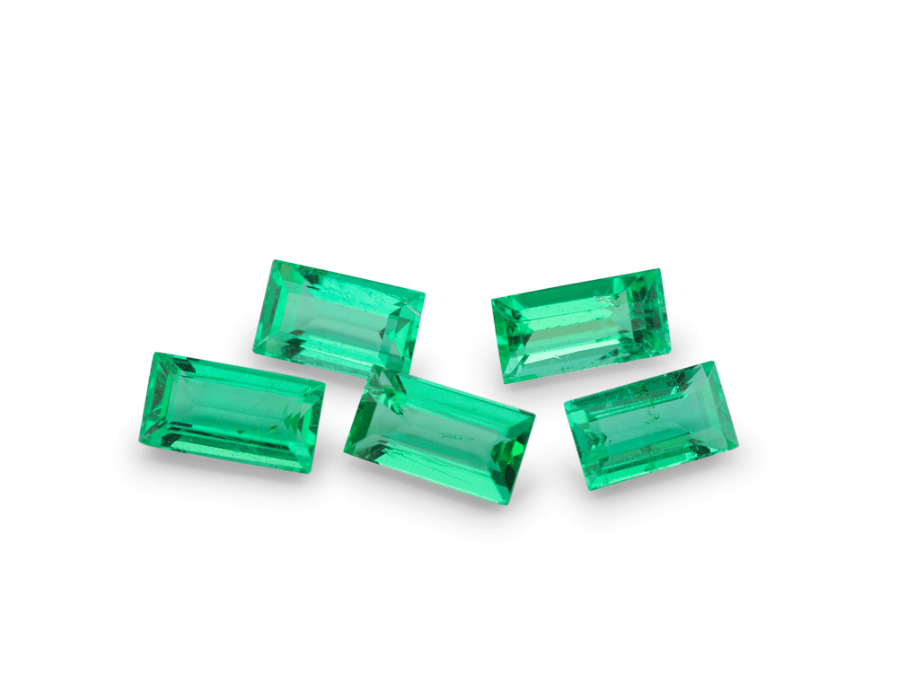 Emerald Zambian 4x2mm +/- Baguette