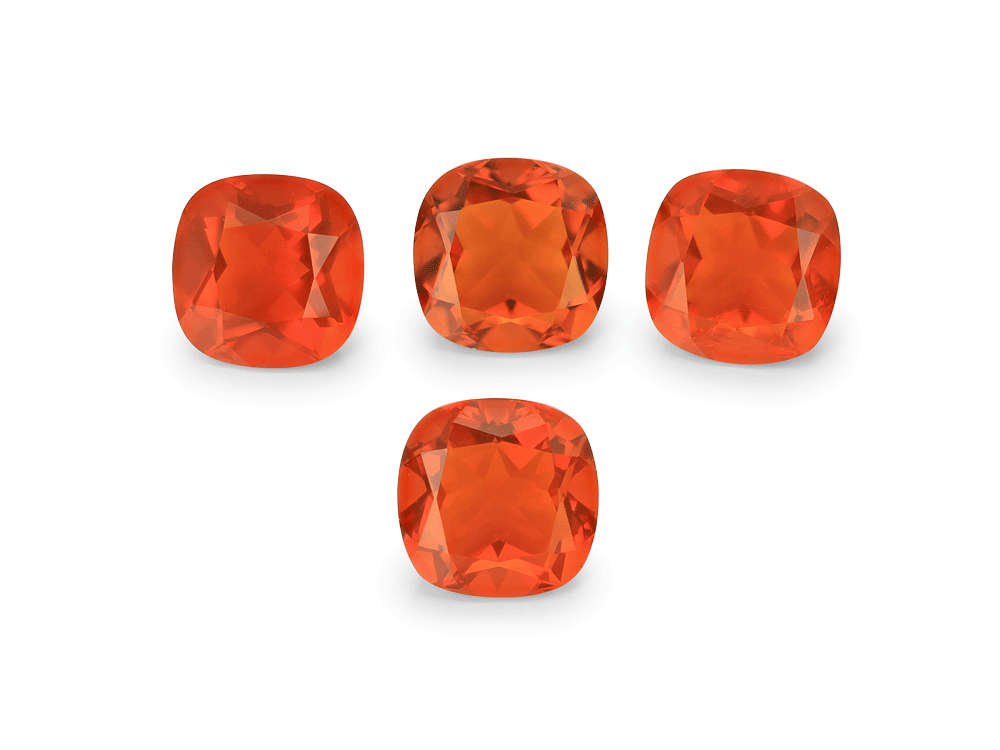 Mexican Fire Opal 6.00mm Square Cushion