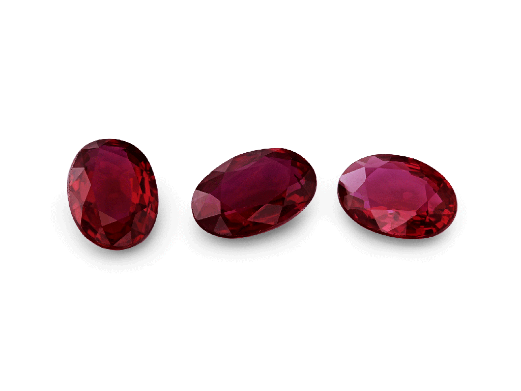 Ruby Red 6x4mm+/- Oval