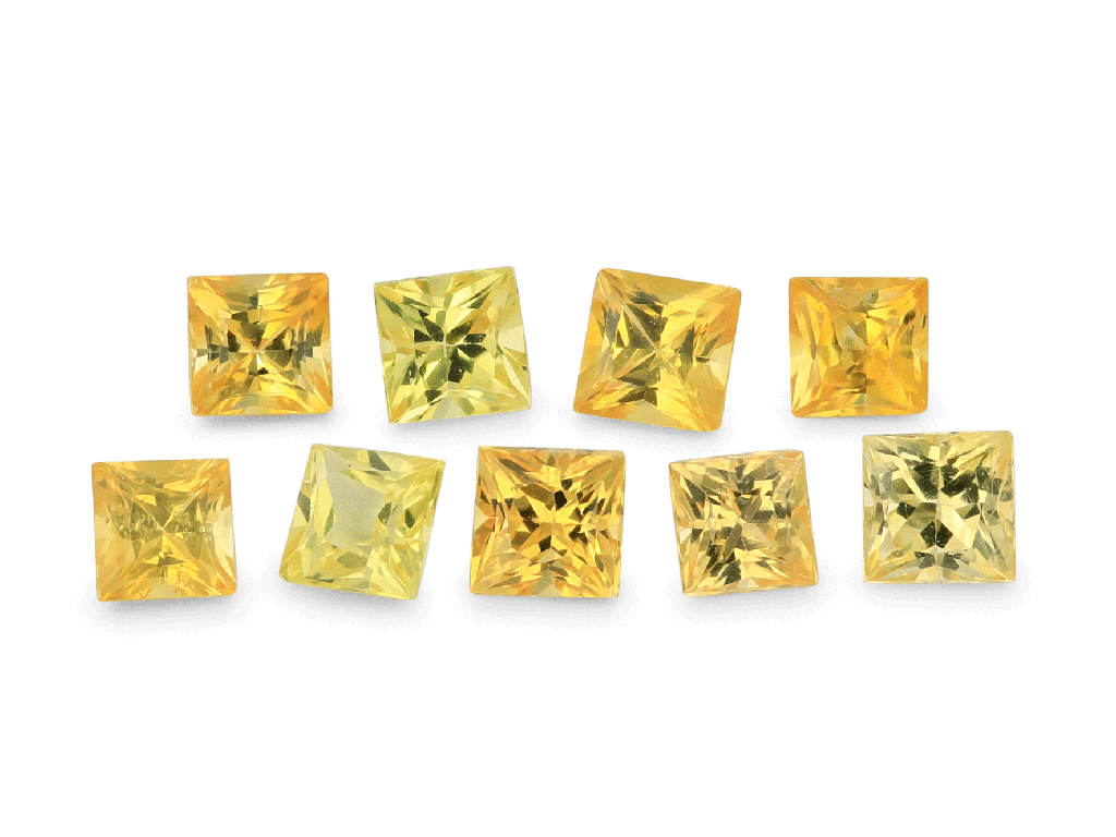 Yellow Sapphire 2.00mm Princess Cut