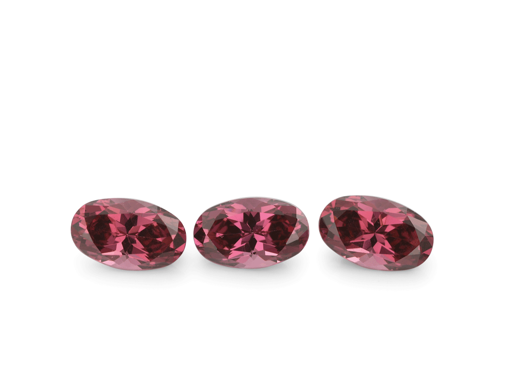 Signity Garnet Rhodolite 5x3mm Oval