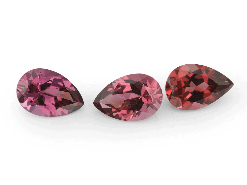 Rhodolite Garnet 6x4mm Pear Shape Signity